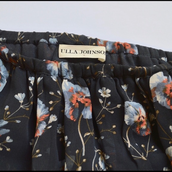 ❤️Ulla Johnson Orion Mini Skirt Blue Tiered Ruffle - Picture 5 of 5